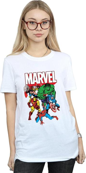 Womens/Ladies Hero Group Cotton Boyfriend T-Shirt