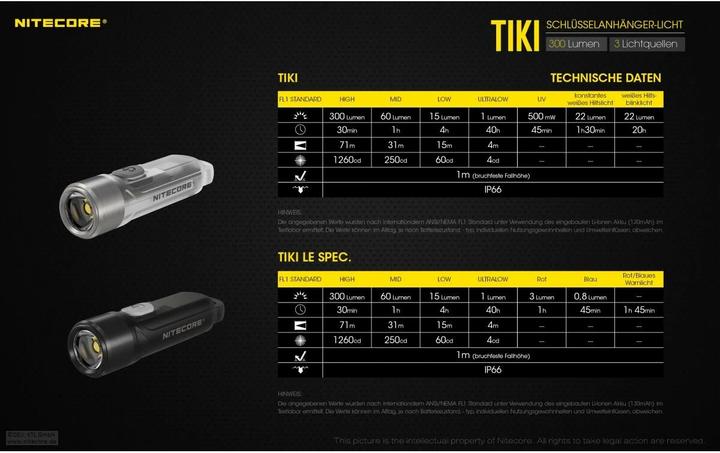 Produktbild Nitecore TIKI - 300 Lumen (5.60 cm, 300 lm)