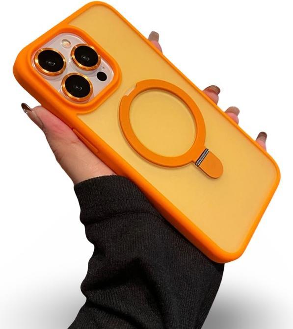 Immagine prodotto RPD Apple iPhone 13 Pro - MagSafe Stand Etui mit Kameraschutz, orange, Matt (Apple iPhone 13 Pro)