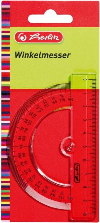 Produktbild Herlitz Halbkreis-Winkelmesser 180 Grad, aus Kunststoff