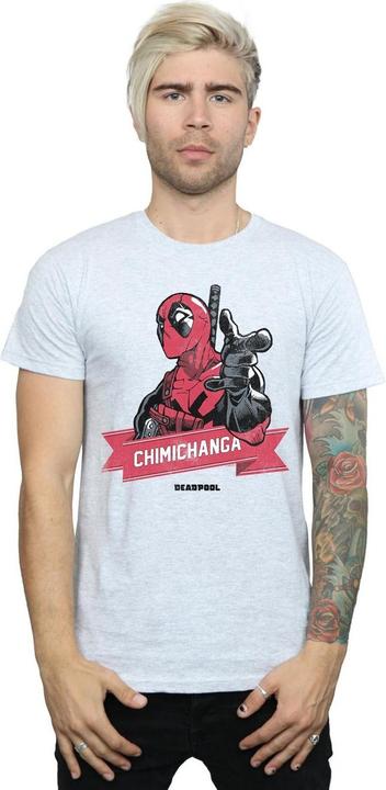 Image du produit - T-shirt DEADPOOL CHIMICHANGA FINGER - Homme (XXL)