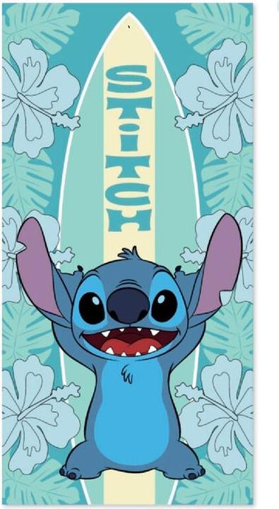 Actual product image Disney Stitch Surf Badetuch (70 x 140 cm)