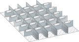 Image du produit Lista Kit de compartimentation pour dimensions de tiroirs 459 x 612 mm