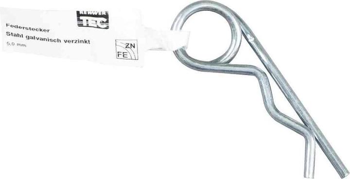 Image du produit Rewwer Tec Fiche à ressort 5,0mm, galvanisée, avec drapeau EAN