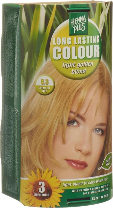 Hennaplus Long Lasting Colour (8.3 Hell Goldblond)