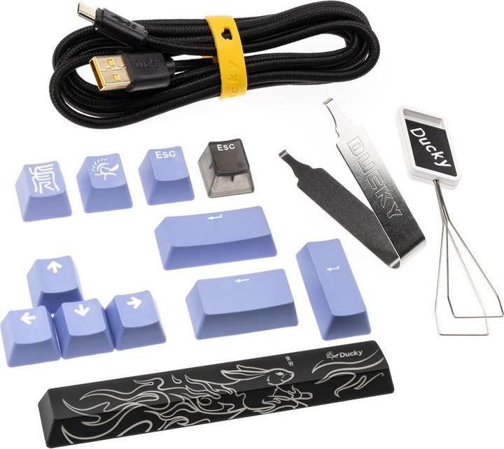 Immagine prodotto Ducky Tastiera da gioco One 3 Aura Black TKL, LED RGB - Gateron Baby Kangaroo (USA) (Ing. Int., Cablato)
