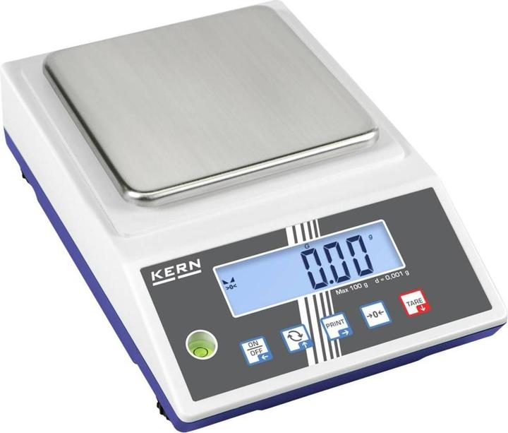 Actual product image kaiserkraft IoT-Line compact laboratory scales, weighing plate 130 x 130 mm, weighing range