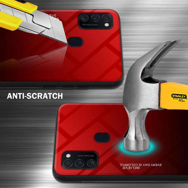 Produktbild Cadorabo TPU 2 Farben Glas Cover (Samsung Galaxy M21, Samsung Galaxy M30s)