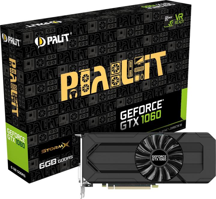 Actual product image Palit GeForce GTX 1060 StormX (6 GB)