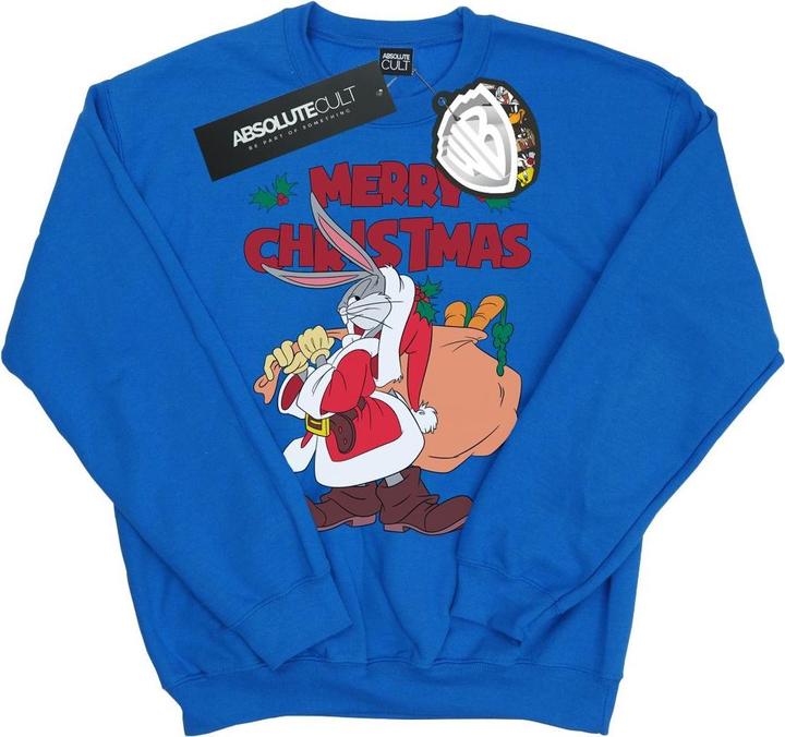 Immagine prodotto Looney Tunes Santa Bugs Bunny Felpa Uomo (XL)