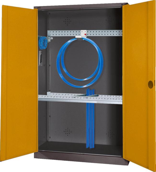 Produktbild C+P Modul-Sportgeräteschrank mit Grundausstattung (HxBxT: 195x120x50 cm, mit Vollblech-Flügeltüren)