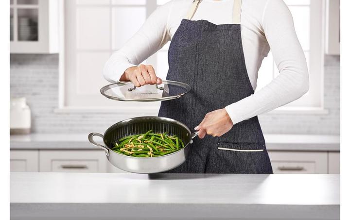 Image du produit Livington Titan Pan (28 cm, Poêle à frire, Acier inoxydable, Aluminium)