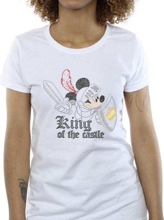 Actual product image Disney Womens/Ladies Mickey Mouse King Of The Castle Cotton T-Shirt (XXL)