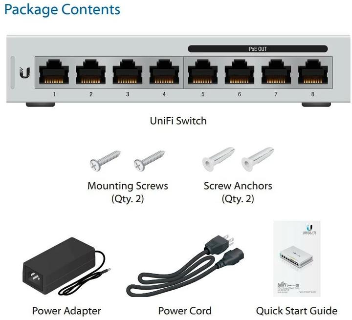 Produktbild Ubiquiti Unifi Switch US-8-60W-5 Set:8 Port (8 Ports)