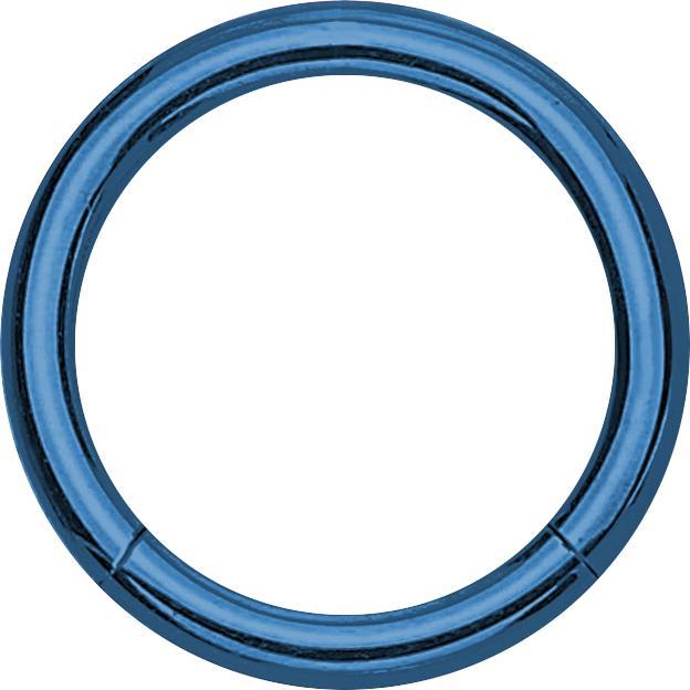 Star Piercing Micro Segmentring dunkelblau (ohne Messing, Chirurgenstahl 316L)