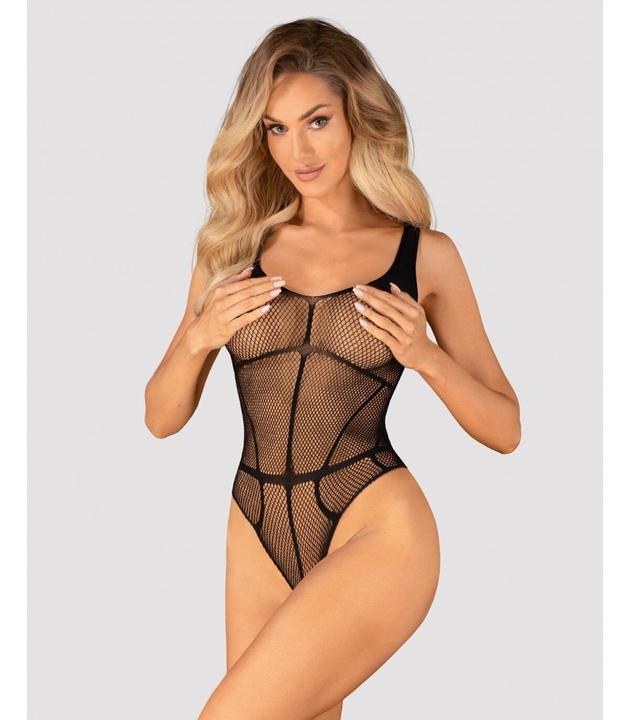 Productafbeelding Obsessive B336 Kruisloze Teddy - Zwart (S, M, Eén maat voor iedereen, M/L)