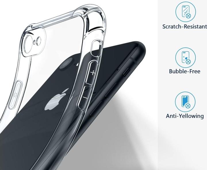 Actual product image Screenguard Apple iPhone 8 Case Crystal Soft Airbag Bumper (Apple iPhone 8)