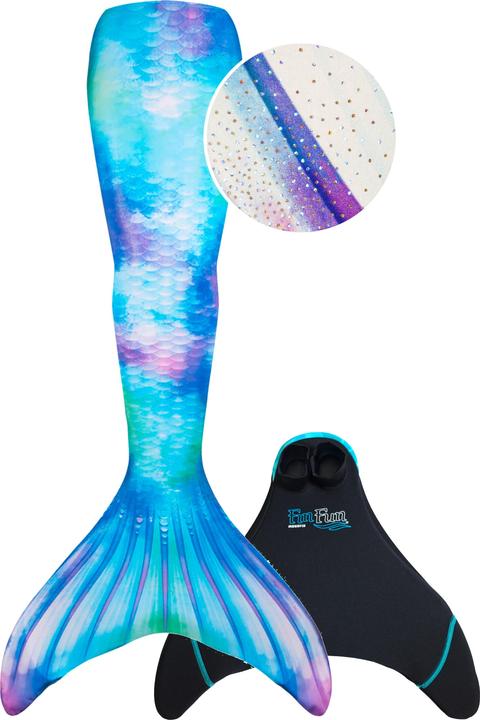Image du produit Fin Fun Mermaidens" Palme de sirène "Édition limitée" Watercolor Waves