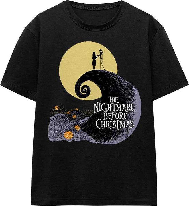 Actual product image The Nightmare Before Christmas Unisex Adult Moon Silhouette T-Shirt (XL)