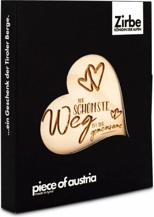 Image du produit ZNatur Zirben Bois Coeur Cadeau Décoration avec gravure Le plus beau chemin No.55