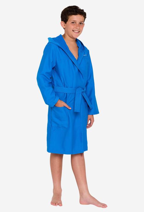 Produktbild Nabaiji Kids’ microfibre compact hooded bathrobe in light blue (122)