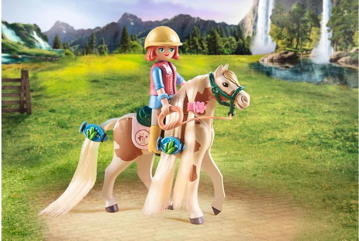 Image du produit Playmobil Ellie & Cheval avec fer à crêper (71639, Playmobil Chevaux de la cascade)