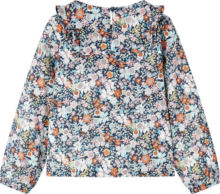 Image du produit VidaXL Blouse à manches longues pour enfants Bleu foncé 116,Matière : 100 (116)