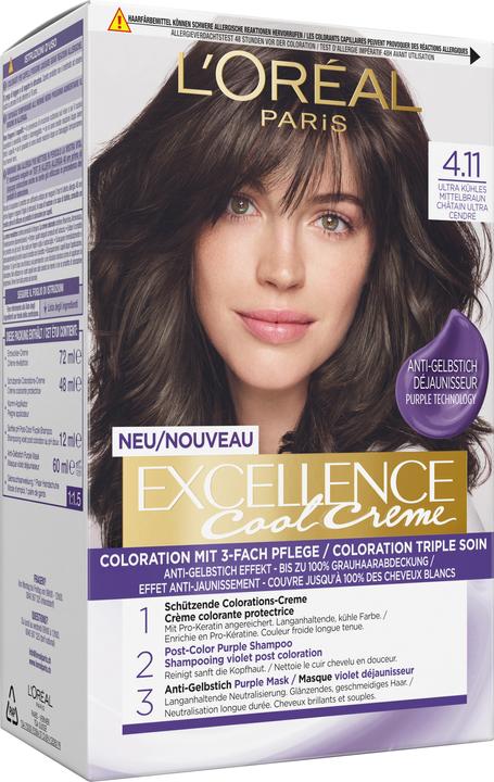 Actual product image L'Oréal Paris Excellence Cool Crème (45600 Ultra cool medium brown)