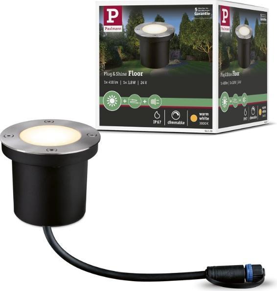 Produktbild Paulmann Outdoor Plug & Shine Bodeneinbauleuchte Floor (450 lm, IP65)