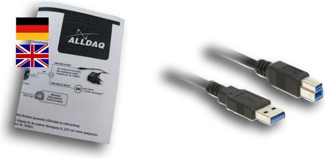 Produktbild Allnet ALLDAQ ADQ-USB 3.0-ISO-W / USB 3.0 SuperSpeed-Isolator bis 1kV, ext. Versorgung: 10..36VDC (Kabel Zubehör)