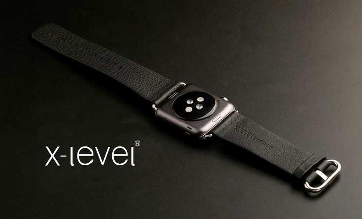 Produktbild Hermex Apple iWatch 40mm 38mm Lederarmband + Adapter braun (38 mm, 40 mm, Echtes Leder)