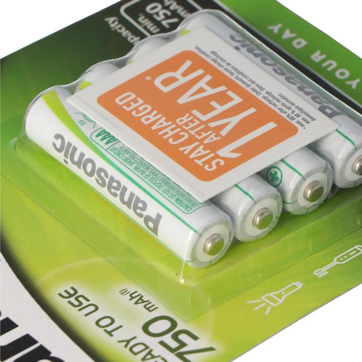 Productafbeelding Panasonic Oplaadbare (4 Pcs., AAA, 750 mAh)