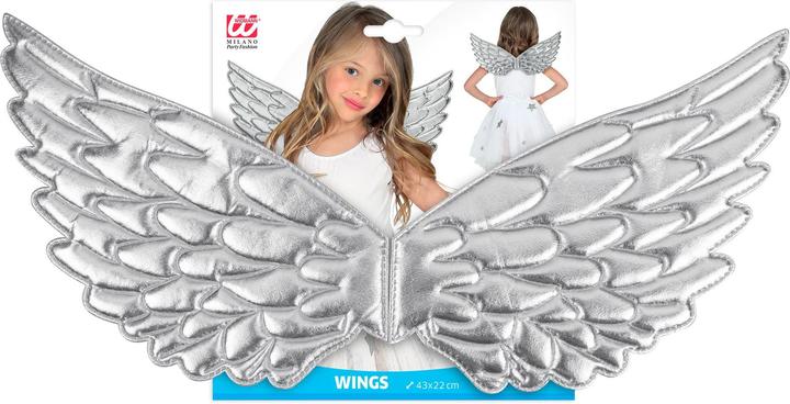 Immagine prodotto Widmann Ali d'angelo in plastica argentata per bambini 43x22cm