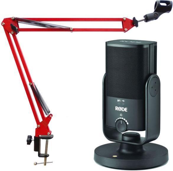 Produktbild RØDE NT-USB MINI mit NB35RD Rot Gelenkarm
