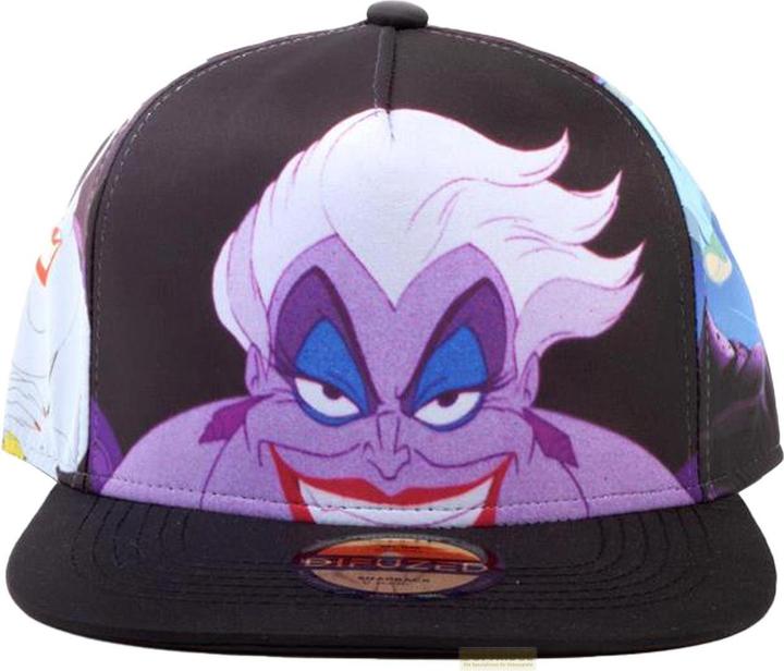 The Little Mermaid Ursula AOP Snapback Cap (One Size)
