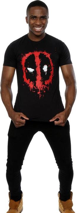 Image du produit Deadpool T-shirt en coton Splat Face pour hommes (S)