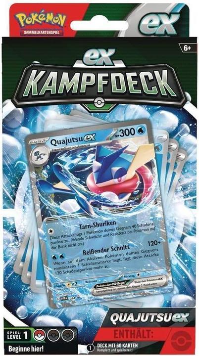 Actual product image Pokémon TCG présentoir EX Battle Deck Octobre 2023 (6) *ALLEMAND* (German, Booster display)