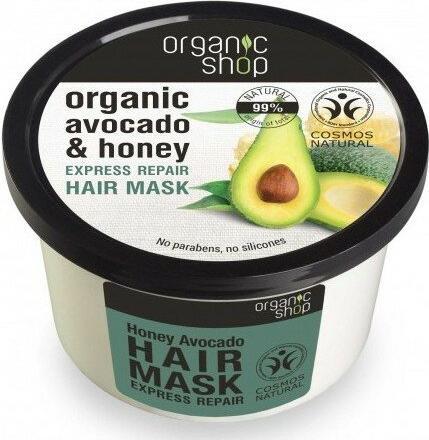 Image du produit Organic Shop Masque capillaire au miel et à l'avocat, 250 ml (250 ml)
