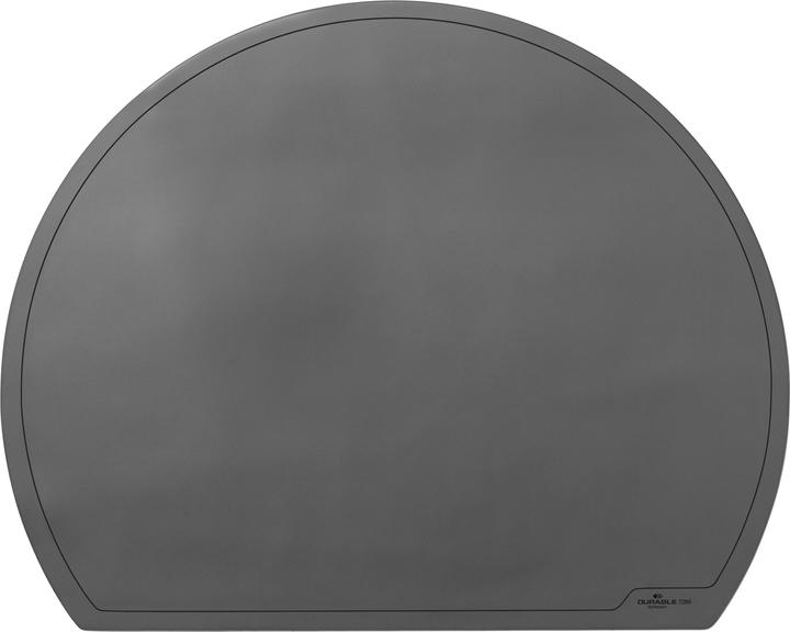 Actual product image Durable Desk pad 65 x 52 cm (w x h) without foil pad PVC black semicircular (65 x 52 cm)