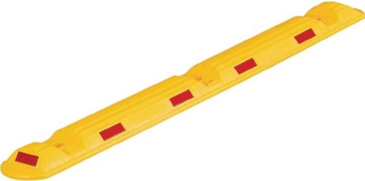 Actual product image HP Autozubehör Threshold L1170xW150xH50mm polypropylene carbonate yellow with red reflective stripes
