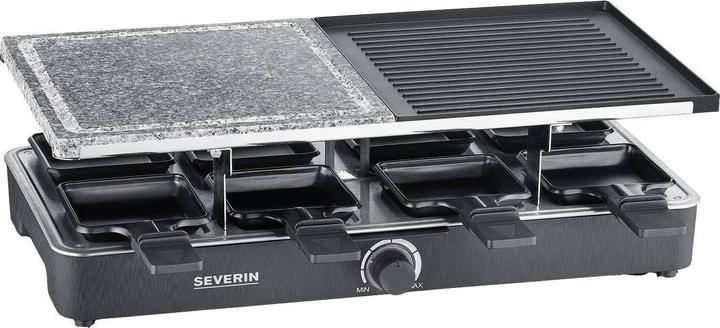 Actual product image Severin RG raclette grill with natural grill stone and grill plate