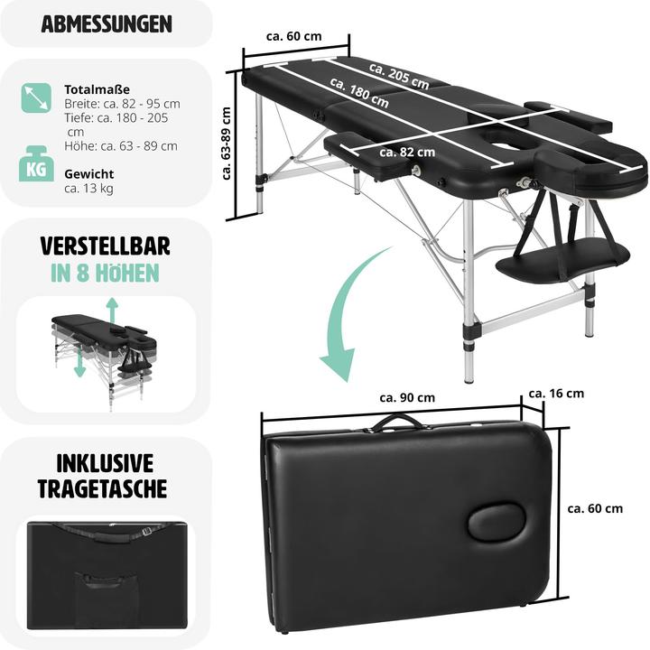 Produktbild tectake 2 Zonen Massageliege