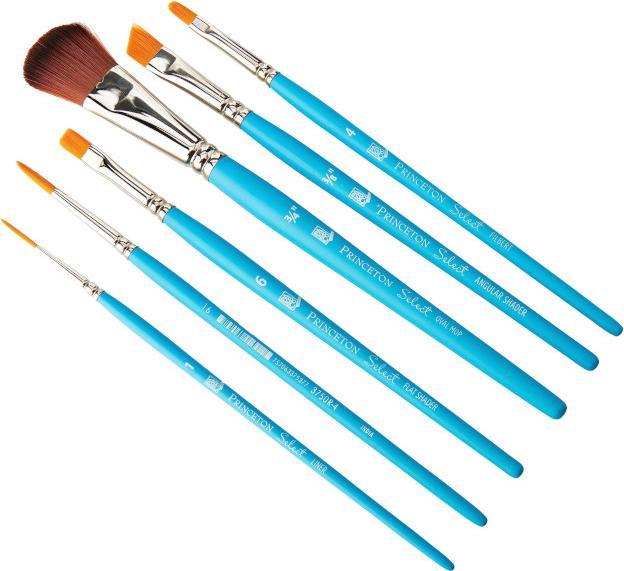 Produktbild Princeton Tec Pinselset 6 verschiedene Pinselformen