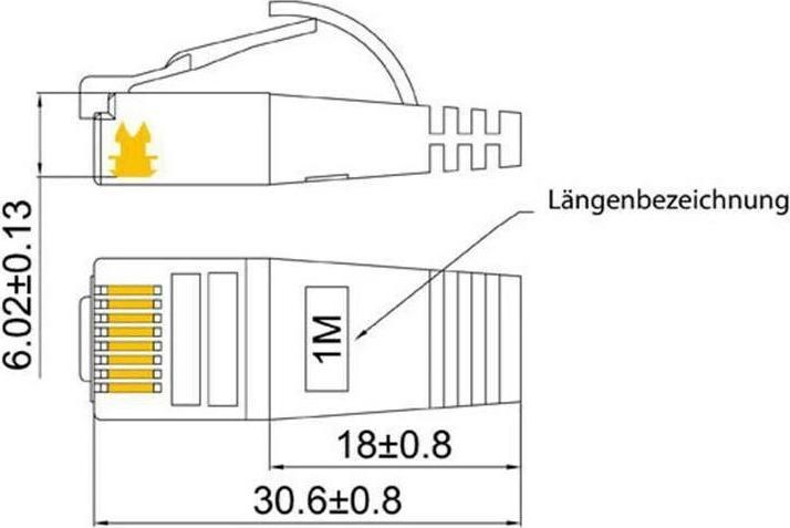 Produktbild Wirewin Netzwerkkabel (STP, CAT6, 3 m)