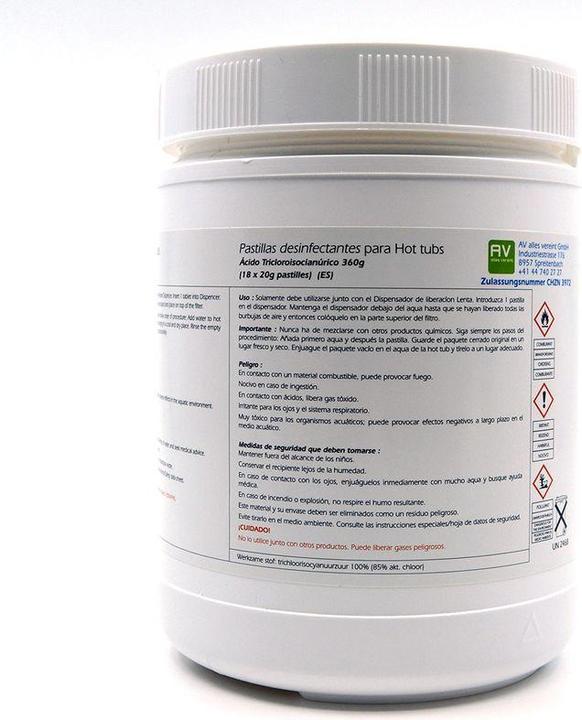 Image du produit Aqua Kristal Galets de nettoyage au chlore AquaKristal (20 g, 18 ml)