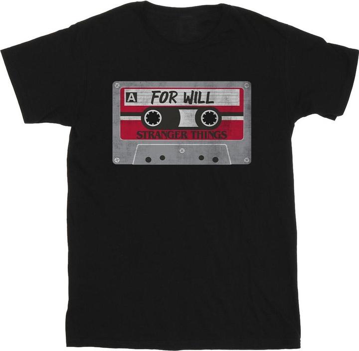 Actual product image Netflix Mens Stranger Things Cassette For Will T-Shirt (M)