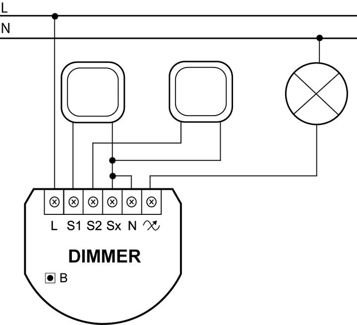 Actual product image Fibaro Universal dimmer 2 250W