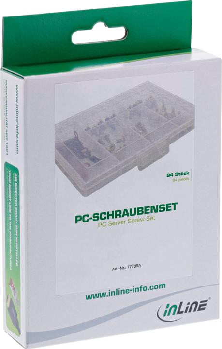 Image du produit InLine Jeu de vis PC, 94 pièces