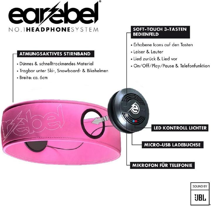 Image du produit Earebel - Elite - Hoofdband maat L/XL - on ear - koptelefoon - sport koptelefoon - hardlopen - fitness fiets