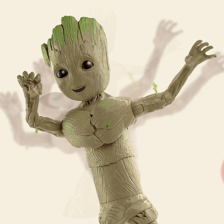 Productafbeelding Hasbro Marvel Studios Ik Ben Groot Groove 'N Grow Groot, 34cm Grote Interactieve Actiefiguur, Superhelden